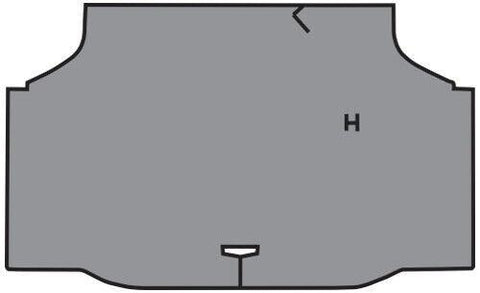 1966-1967 Oldsmobile Toronado Trunk Mat in 17FT Charcoal Felt