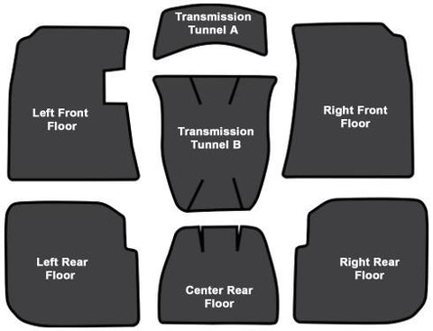 1959-60 Cadillac DeVille 2 Door Coupe Sound Deadener 7pc EVA