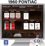 1960 Pontiac Shop Manuals, Sales Data & Parts Books on CD