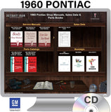 1960 Pontiac Shop Manuals, Sales Data & Parts Books on CD