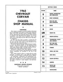 1965 Chevy Corvair Chassis Service Manual (Licensed High Quality Reproduction)