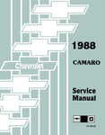 1988 Chevrolet Camaro Service Manual (Chassis & Body)