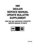 1991 Chevrolet Corvette Service Manual (Chassis & Body) - Includes Update Supplement