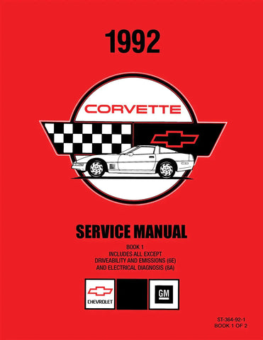 1992 Corvette Service Manual (Chassis & Body) - 3 Volumes