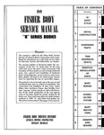 1949 Fisher Body A Series Service Manual