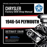 1946-1954 Plymouth Shop Manuals, Sales Literature & Parts Books on CD