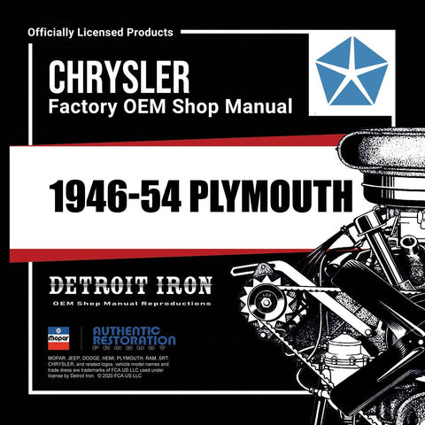 1946-1954 Plymouth Shop Manuals, Sales Literature & Parts Books on CD