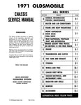 1971 Oldsmobile Chassis Service Manual