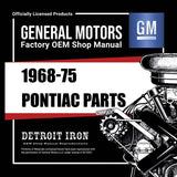 1968-1975 Pontiac Parts Manuals (Only)