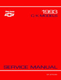 1993 Chevrolet C / K Models Truck Service Manual