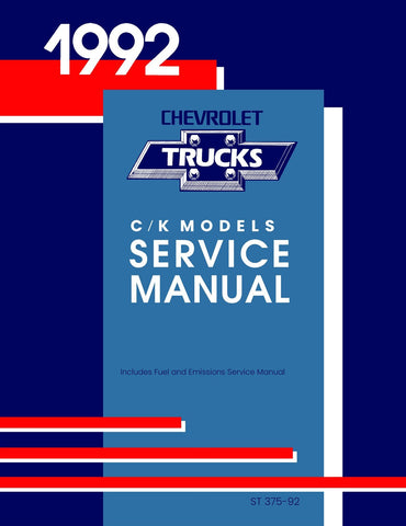 1992 Chevrolet C / K Models Truck Service Manual