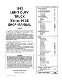 1983 Chevy LD Truck 10-30 Series Shop Manual