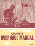 1968 Chevrolet Truck Chassis Overhaul Manual (Series 10-60)