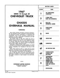 1967 Chevy Truck Overhaul Manual - Series 10-60