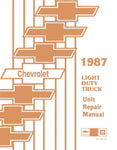 1987 Chevy LD Truck Unit Repair Manual