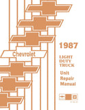 1987 Chevy LD Truck Unit Repair Manual