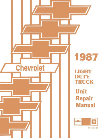 1987 Chevy LD Truck Unit Repair Manual