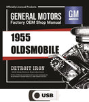 1955 Oldsmobile Shop Manual, Sales Data & Parts Books on USB