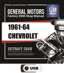 1961-1964 Chevrolet 1961-1962 Corvette Shop Manuals, Sales & Parts Books on USB
