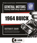 1964 Buick Shop Manuals, Sales Data & Parts Book on USB