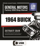 1964 Buick Shop Manuals, Sales Data & Parts Book on USB