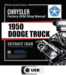 1950 Dodge Truck Shop Manual on USB