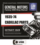 1935-1974 Cadillac Parts Manuals (Only) on USB