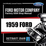 1959 Ford Shop Manuals, Sales Data & Parts Books on USB