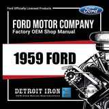 1959 Ford Shop Manuals, Sales Data & Parts Books on USB