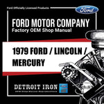 1979 Ford Lincoln Mercury Shop Manuals, Sales & Wiring Diagrams / Specs on USB