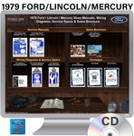 1979 Ford Lincoln Mercury Shop Manuals, Sales & Wiring Diagrams / Specs on USB