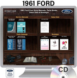 1961 Ford Shop Manuals, Sales Data & Parts Books on CD