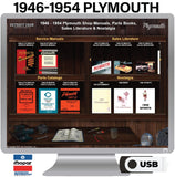 1946-1954 Plymouth Shop Manuals, Sales Literature & Parts Books on USB