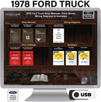 1978 Ford Truck Shop Manuals, Parts Books & Wiring Diagrams on USB