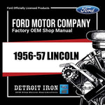 1956-1957 Lincoln Shop Manuals, Sales Data & Parts Books on CD