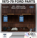 1973-1979 Ford Parts Manuals (Only) on CD