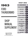 1962 - 1963 Ford Thunderbird Shop Manual