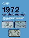 1972 Ford Car Shop Manual 5 Volumes (Licensed Reprint)