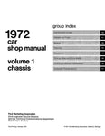 1972 Ford Car Shop Manual 5 Volumes (Licensed Reprint)