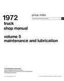 1972 Ford Truck Shop Manual (5 Vol)