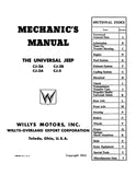 1946 - 1955 Willys Jeep CJ Mechanics Manual