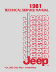 1981 Jeep Shop Manual - Includes 11x24 Wiring Diagrams