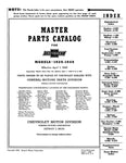 1929 - 1949 Chevrolet Master Parts (Six-Cylinder Models) Catalog