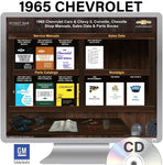 1965 Chevy II Chevelle Shop Manuals Sales Data & Parts Books on CD