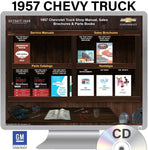 1957 Chevrolet Truck Shop Manual, Sales Brochures & Parts Books on CD