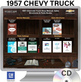 1957 Chevrolet Truck Shop Manual, Sales Brochures & Parts Books on CD