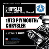 1973 Plymouth Chrysler Shop Manuals & Sales Literature on CD