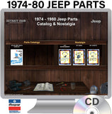 1974-1980 Jeep Parts Catalog F-74080 R2 on CD