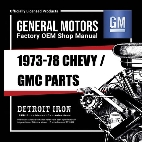 1973-1978 Chevrolet Trucks / GMC Trucks Parts Manuals (Only)