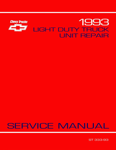 1993 Chevrolet LD Truck Unit Repair Service Manual